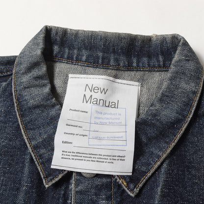 24AW ×KAPTAIN SUNSHINE ヴィンテージ加工 Tバック 1st デニムジャケット(Denim T-BACK Jacket)