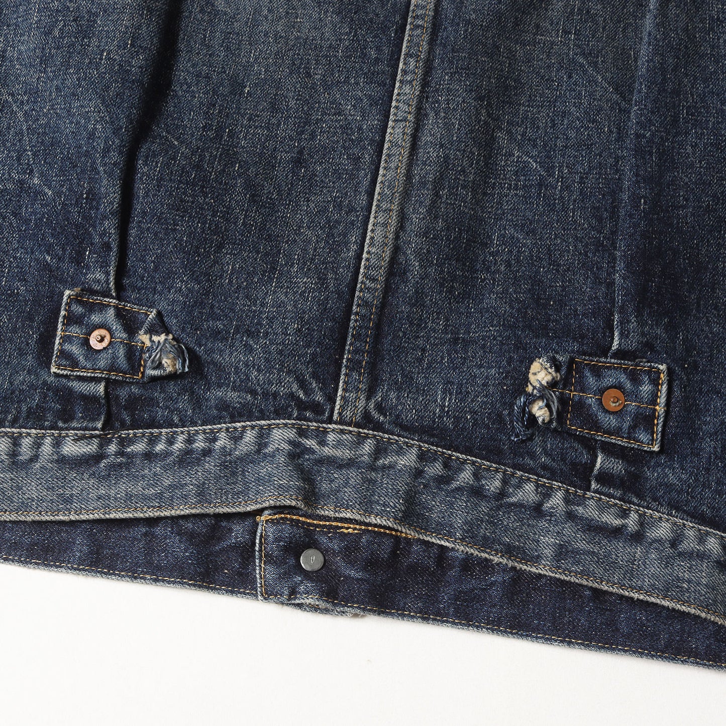 24AW ×KAPTAIN SUNSHINE ヴィンテージ加工 Tバック 1st デニムジャケット(Denim T-BACK Jacket)