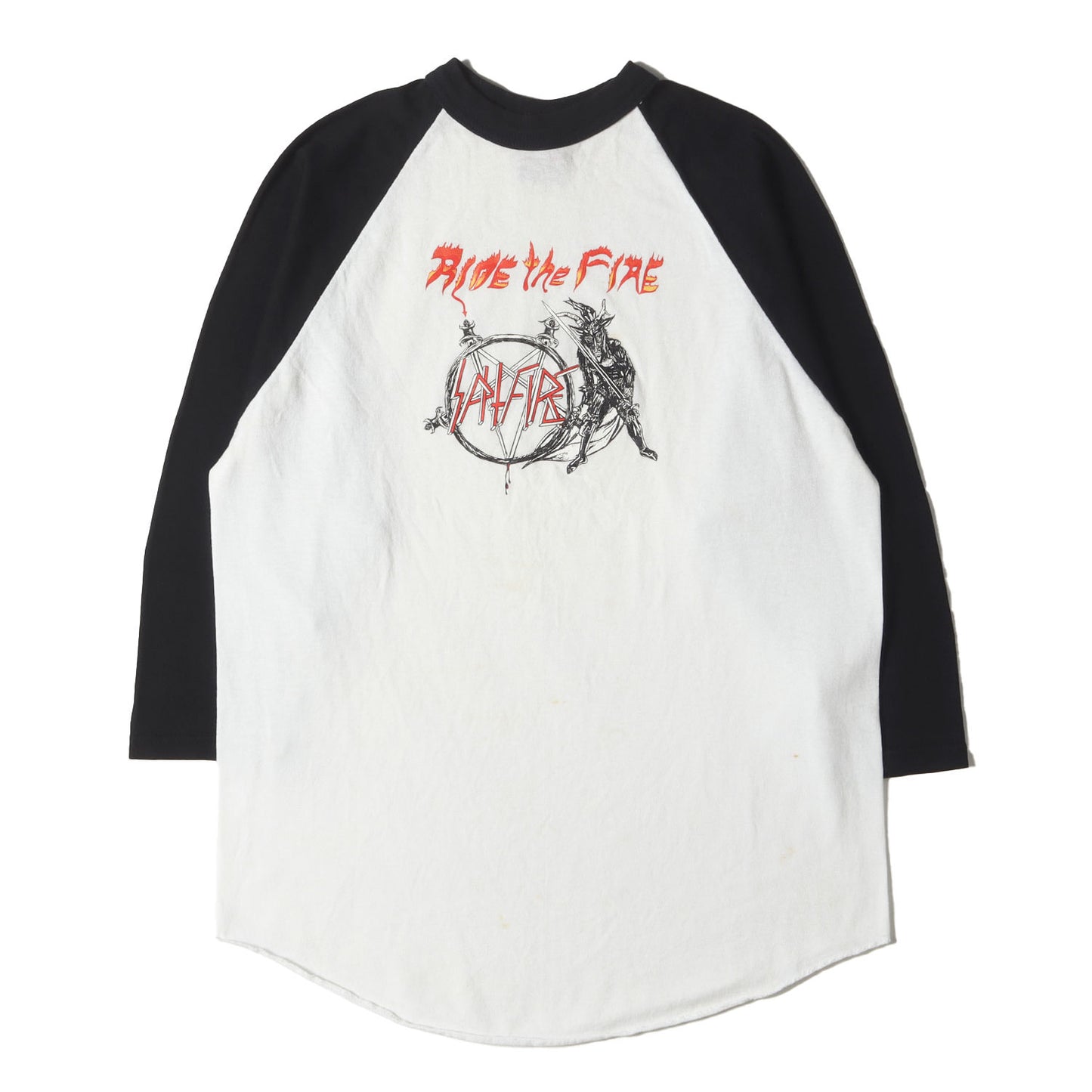 90s SLAYER パロディーロゴ ラグラン 7分袖 Tシャツ / USA製