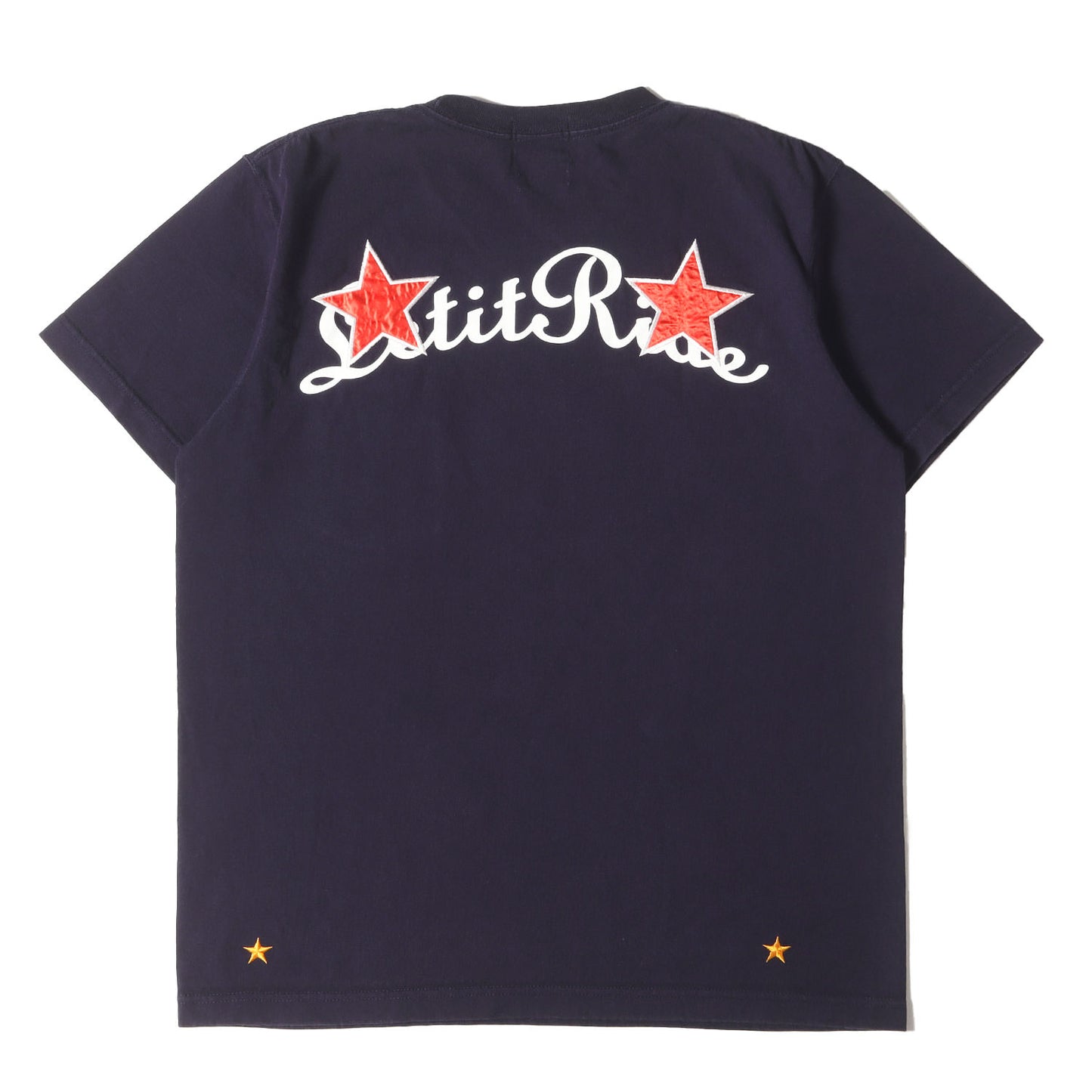 ×LET IT RIDE スターパッチ ポケット Tシャツ