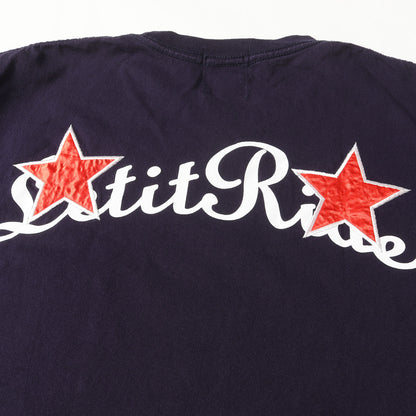 ×LET IT RIDE スターパッチ ポケット Tシャツ