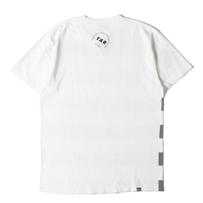 ボーダー オーバープリント Tシャツ