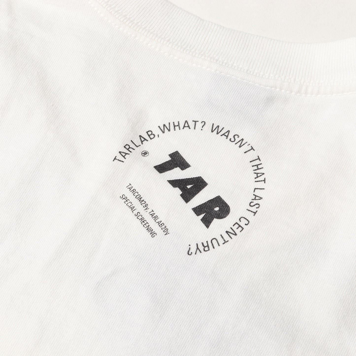ボーダー オーバープリント Tシャツ