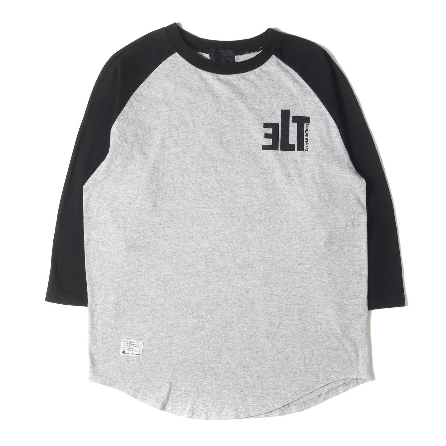 ELT ロゴプリント 7分袖 ラグラン Tシャツ