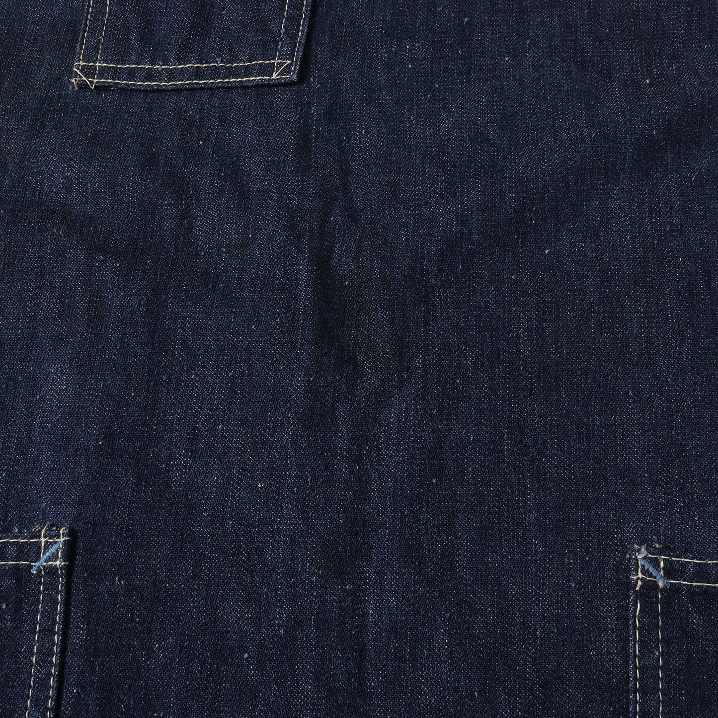 [希少 濃紺 グッドコンディション] 50s 耳付き デニムエプロン