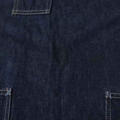 [希少 濃紺 グッドコンディション] 50s 耳付き デニムエプロン