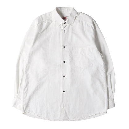 90s BASIC 3K SYSTEM リネン/コットン ボタン シャツ