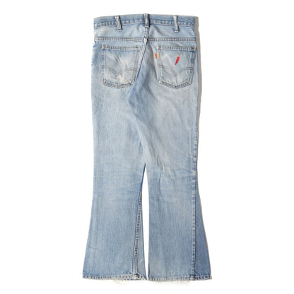 70s 646-0217 Big E ベルボトム デニムパンツ / ボタン裏刻印6