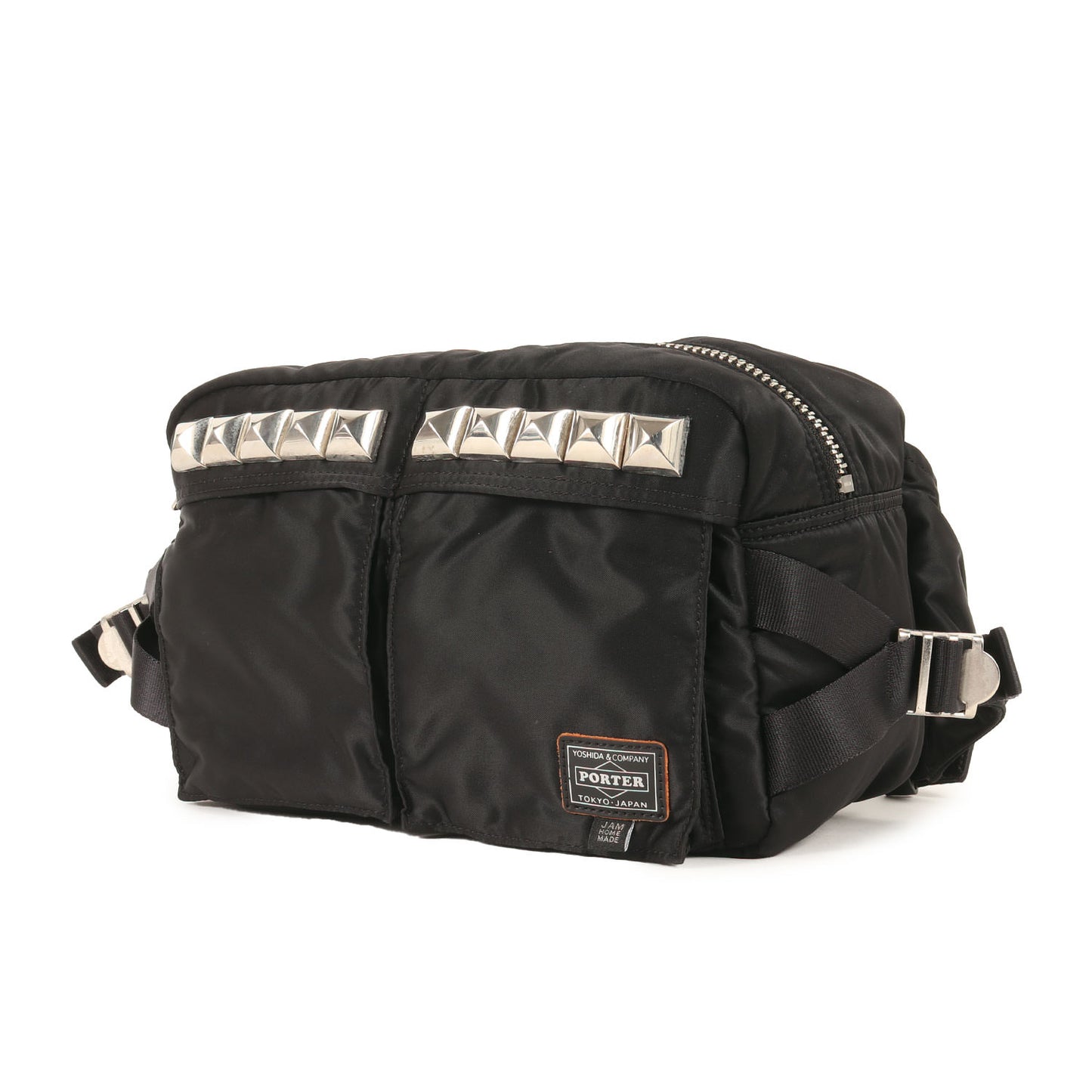 ×JAM HOME MADE ピラミッドスタッズ ウエストバッグ