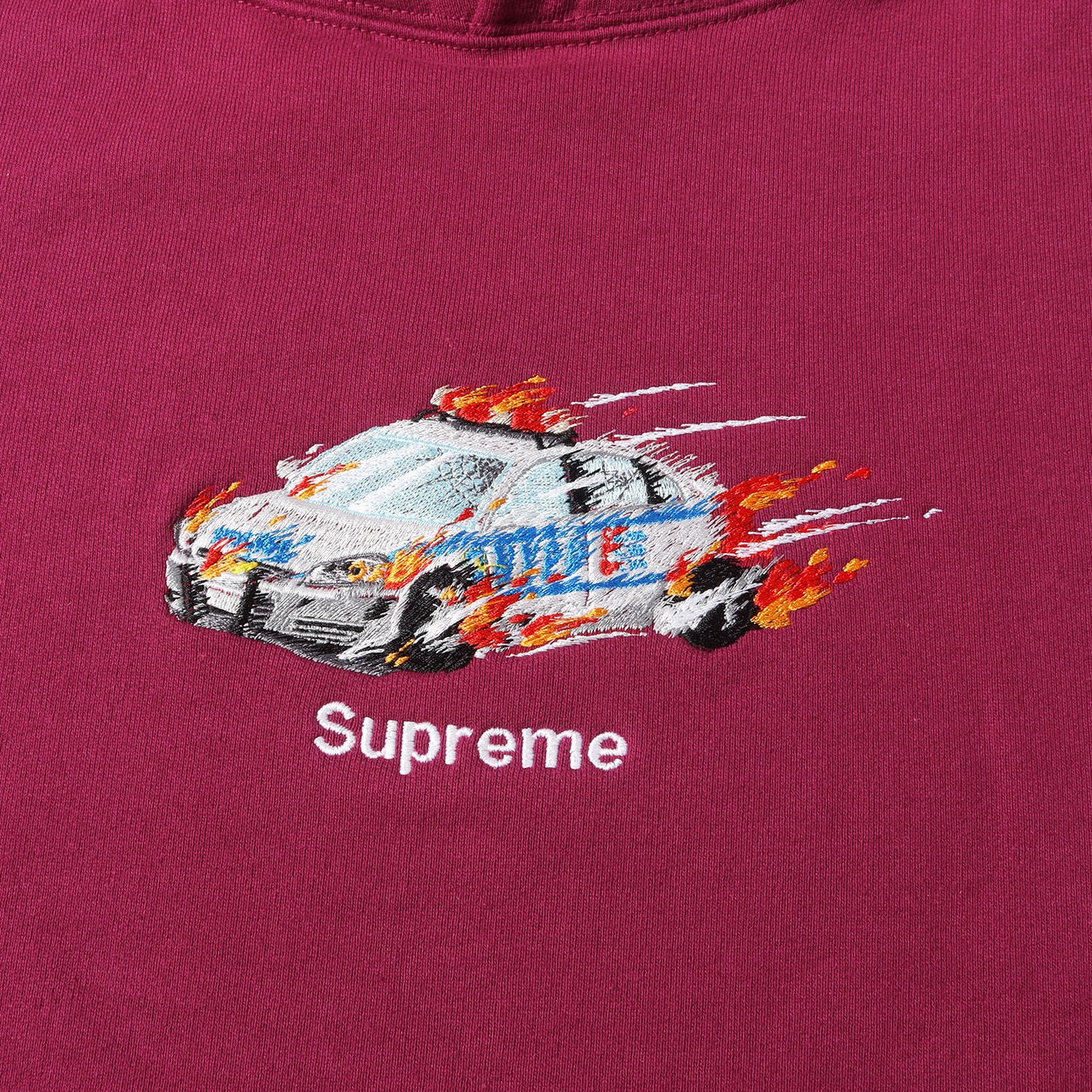 パトカー刺繍 スウェットパーカー(Cop Car Hooded Sweatshirt)