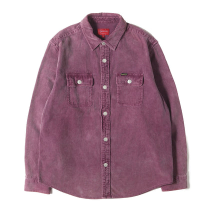 21SS ウォッシュ加工 コーデュロイ ワークシャツ(Washed Corduroy Shirt)