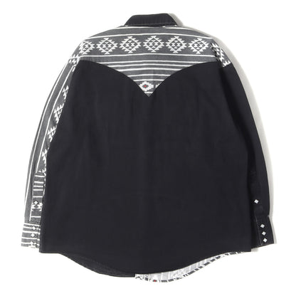 90s ネイティブ柄 コットン ウエスタンシャツ (USA製)