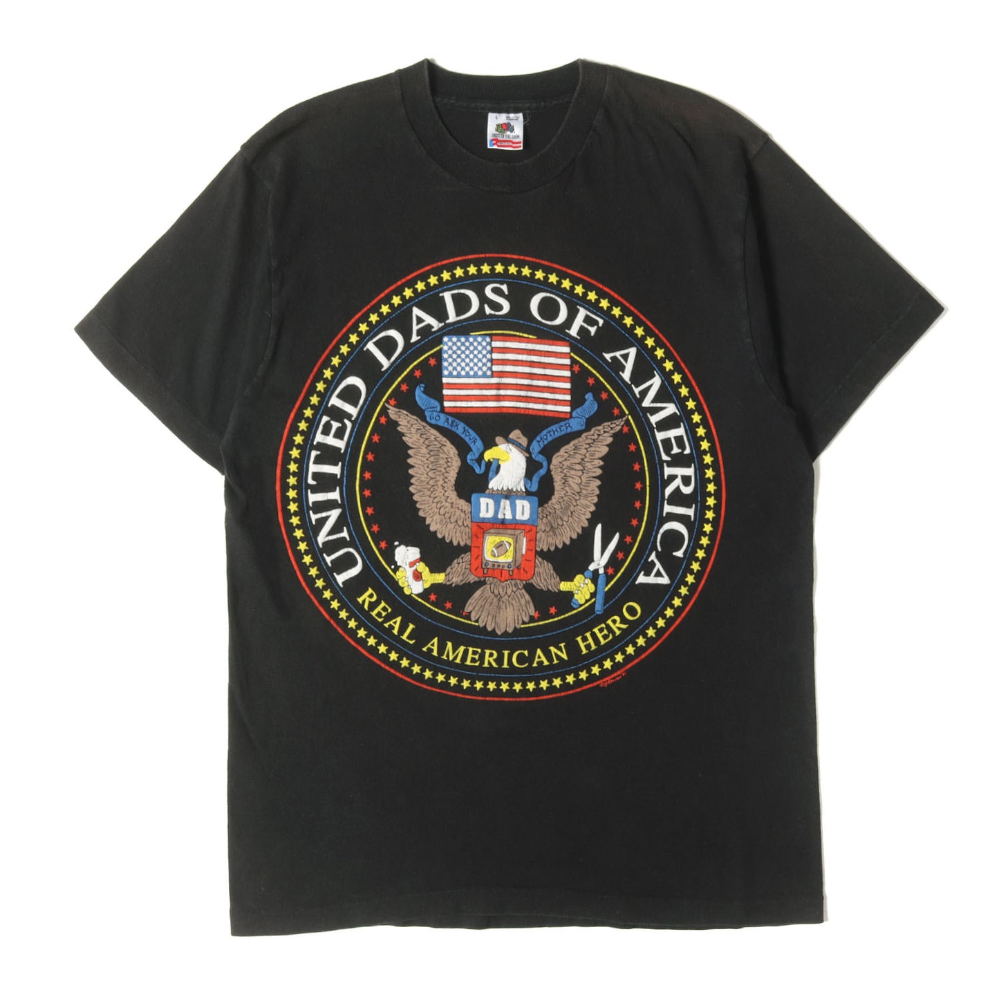 90s UNITED DADS OF AMERICA Tシャツ / USA製 FRUIT OF THE LOOM