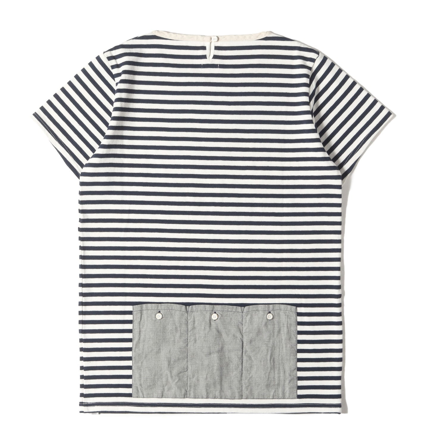 バックポケット付き ボーダー Tシャツ / バスクシャツ(BORDER CREW S/S)