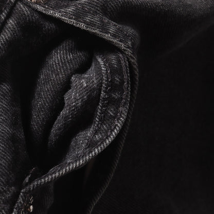 90s 560 後染めブラック ルーズ テーパード デニムパンツ(42560-4159)