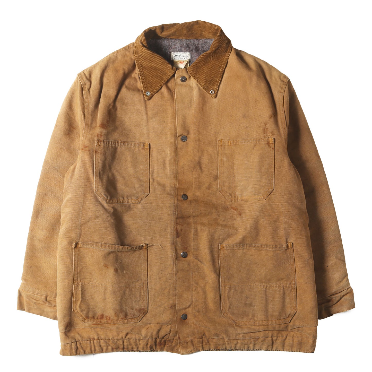 [雰囲気抜群] 60s Madewell ブランケット付き ブラウンダック カバーオール USA製