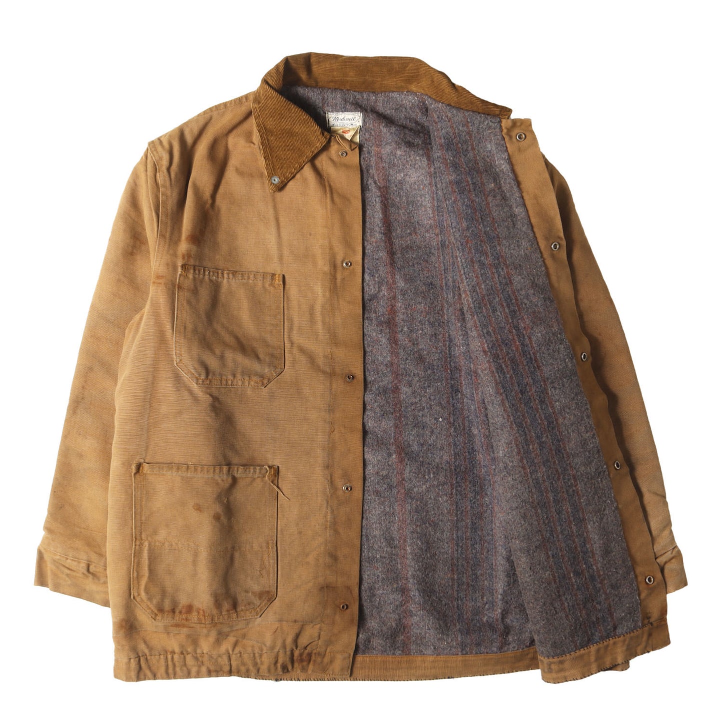 [雰囲気抜群] 60s Madewell ブランケット付き ブラウンダック カバーオール USA製