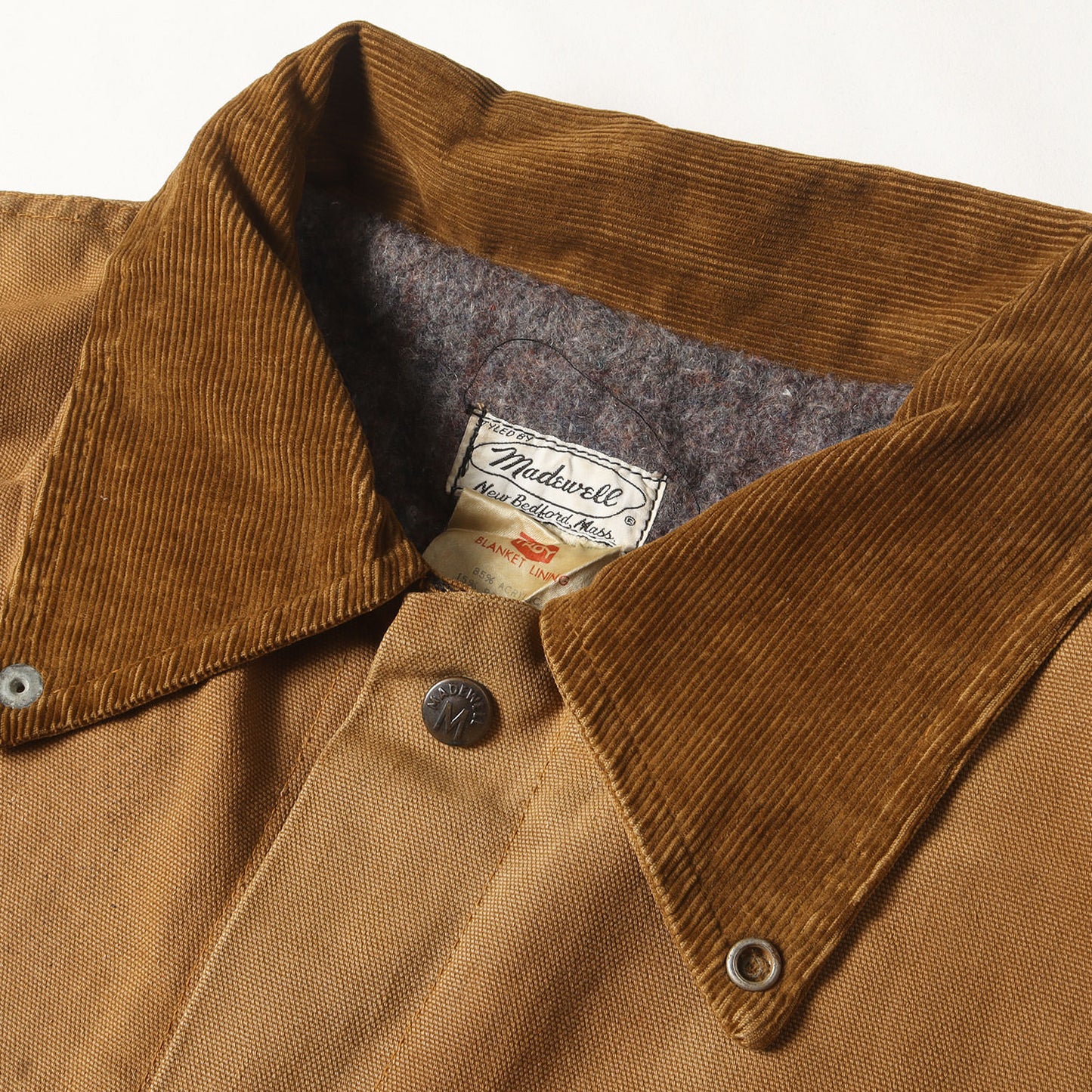 [雰囲気抜群] 60s Madewell ブランケット付き ブラウンダック カバーオール USA製