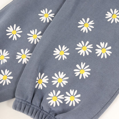 ガーメントダイ加工 フラワープリント スウェットパンツ(FLOWERS SWEAT PANTS)