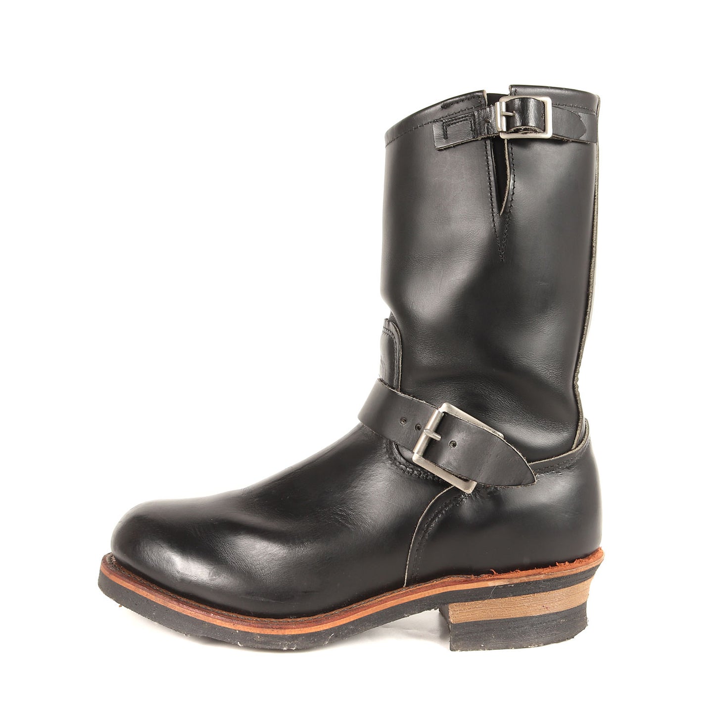 [極美品 2268 PT83] 90s プリント羽タグ 茶芯 エンジニア ブーツ / 1991年製 Engineer Boots