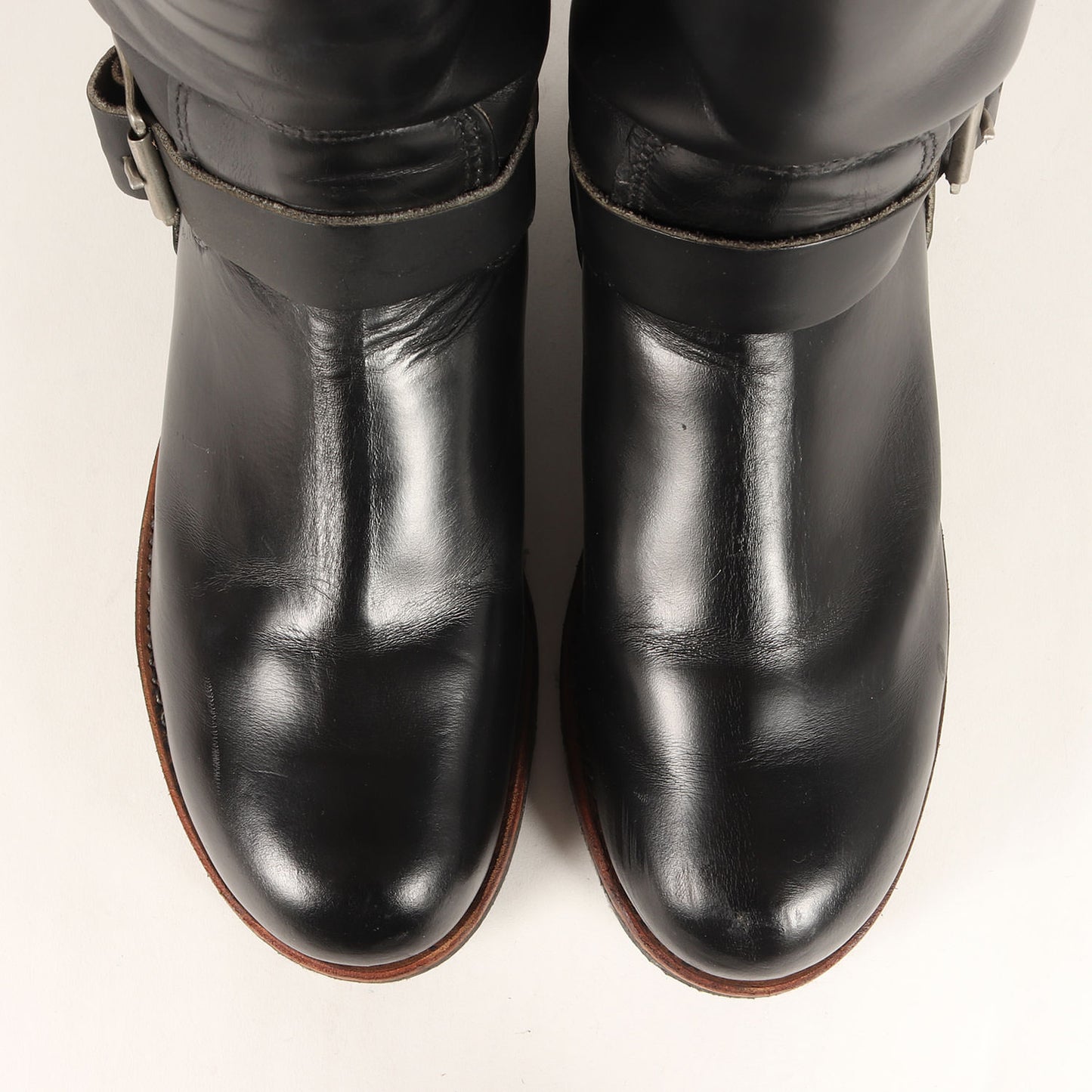 [極美品 2268 PT83] 90s プリント羽タグ 茶芯 エンジニア ブーツ / 1991年製 Engineer Boots