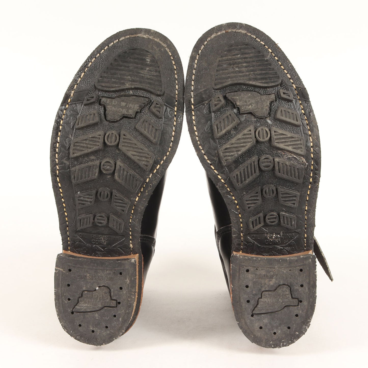 [極美品 2268 PT83] 90s プリント羽タグ 茶芯 エンジニア ブーツ / 1991年製 Engineer Boots