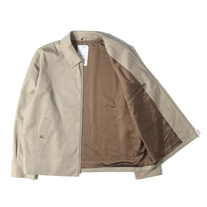 25SS コットン/シルク ギャバジン ハリントンジャケット(HARRINGTON JACKET)