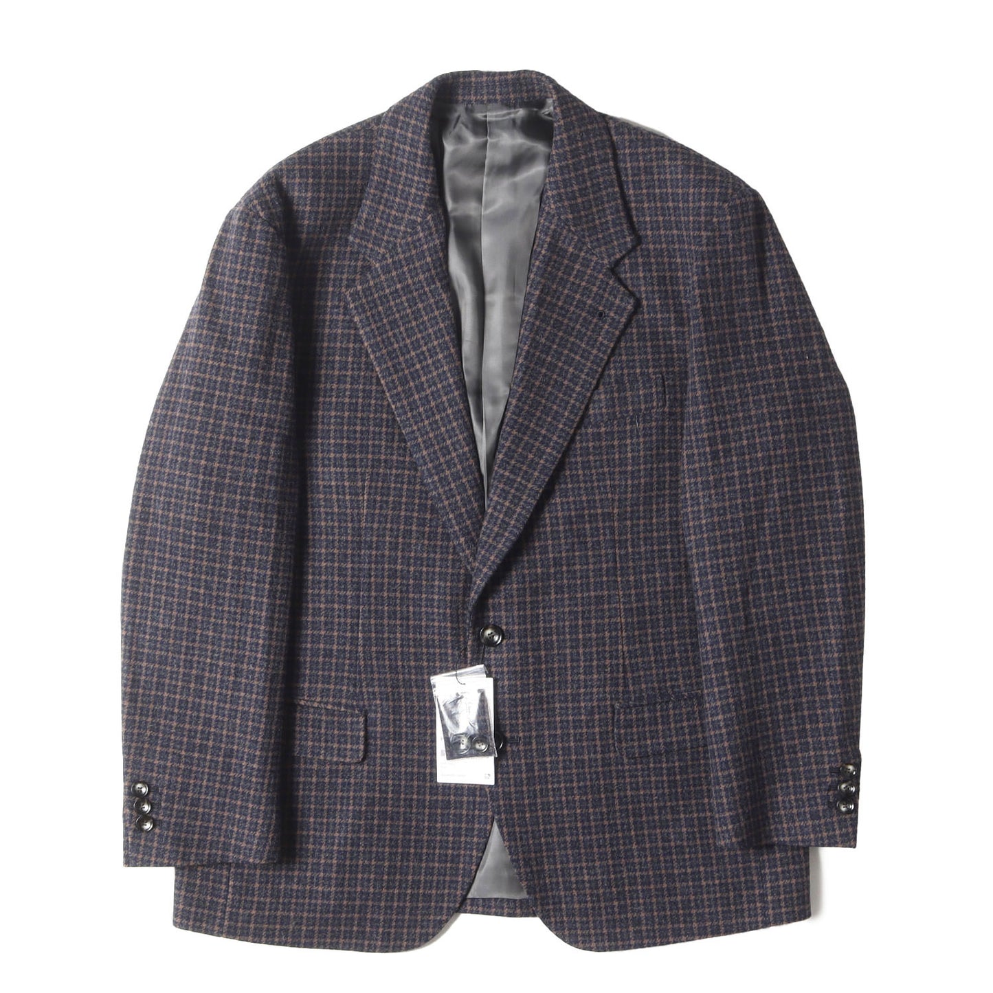 23AW チェック ウール 2つボタン テーラードジャケット(BLENDED WOOL CLASSIC 2BUTTON JACKET)
