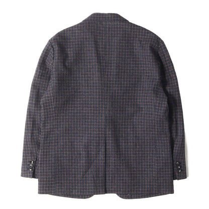 23AW チェック ウール 2つボタン テーラードジャケット(BLENDED WOOL CLASSIC 2BUTTON JACKET)