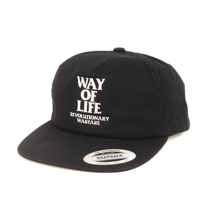 WAY OF LIFEロゴ 6パネル キャップ(EMBROIDERY CAP)