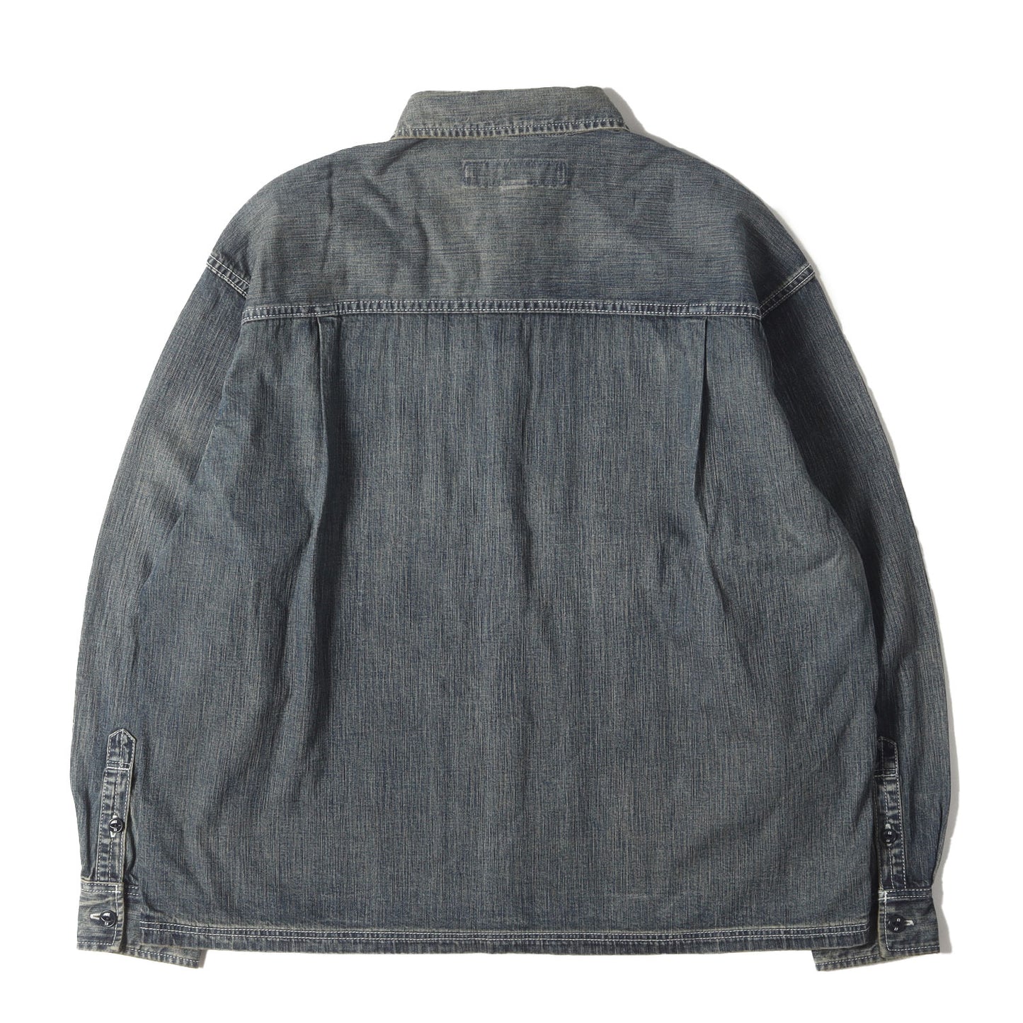 24AW ヴィンテージ加工 2ndタイプ デニムシャツ(WASHED DENIM SHIRT LS)