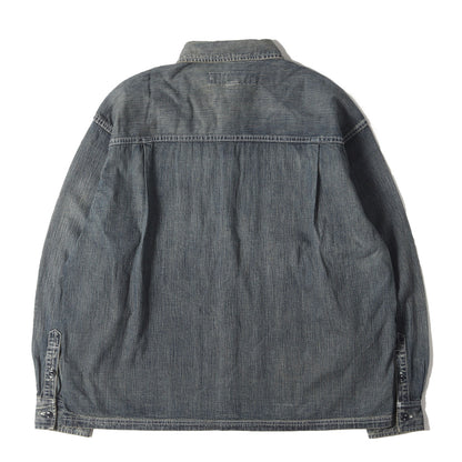 24AW ヴィンテージ加工 2ndタイプ デニムシャツ(WASHED DENIM SHIRT LS)