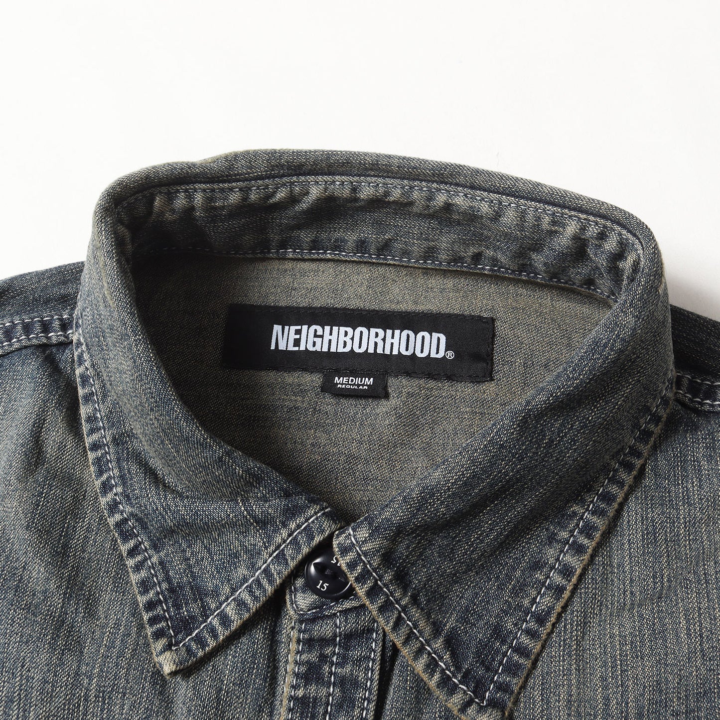 24AW ヴィンテージ加工 2ndタイプ デニムシャツ(WASHED DENIM SHIRT LS)