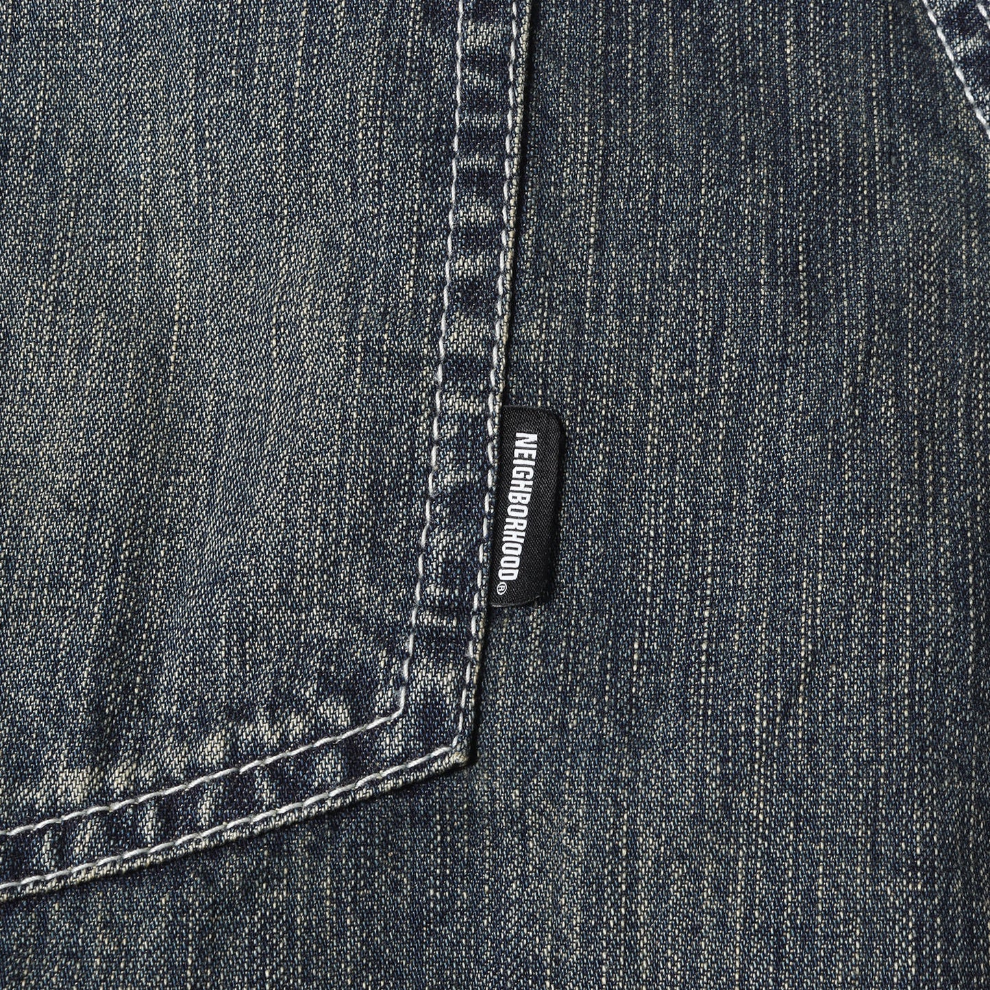 24AW ヴィンテージ加工 2ndタイプ デニムシャツ(WASHED DENIM SHIRT LS)