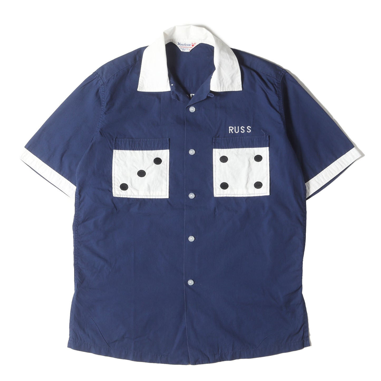 ダイスポケット コットン ボーリングシャツ