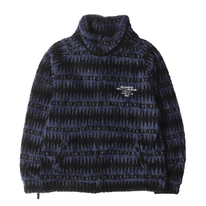 22AW 総柄デザイン フリースボア ジャケット(Boa Zip Jacket)