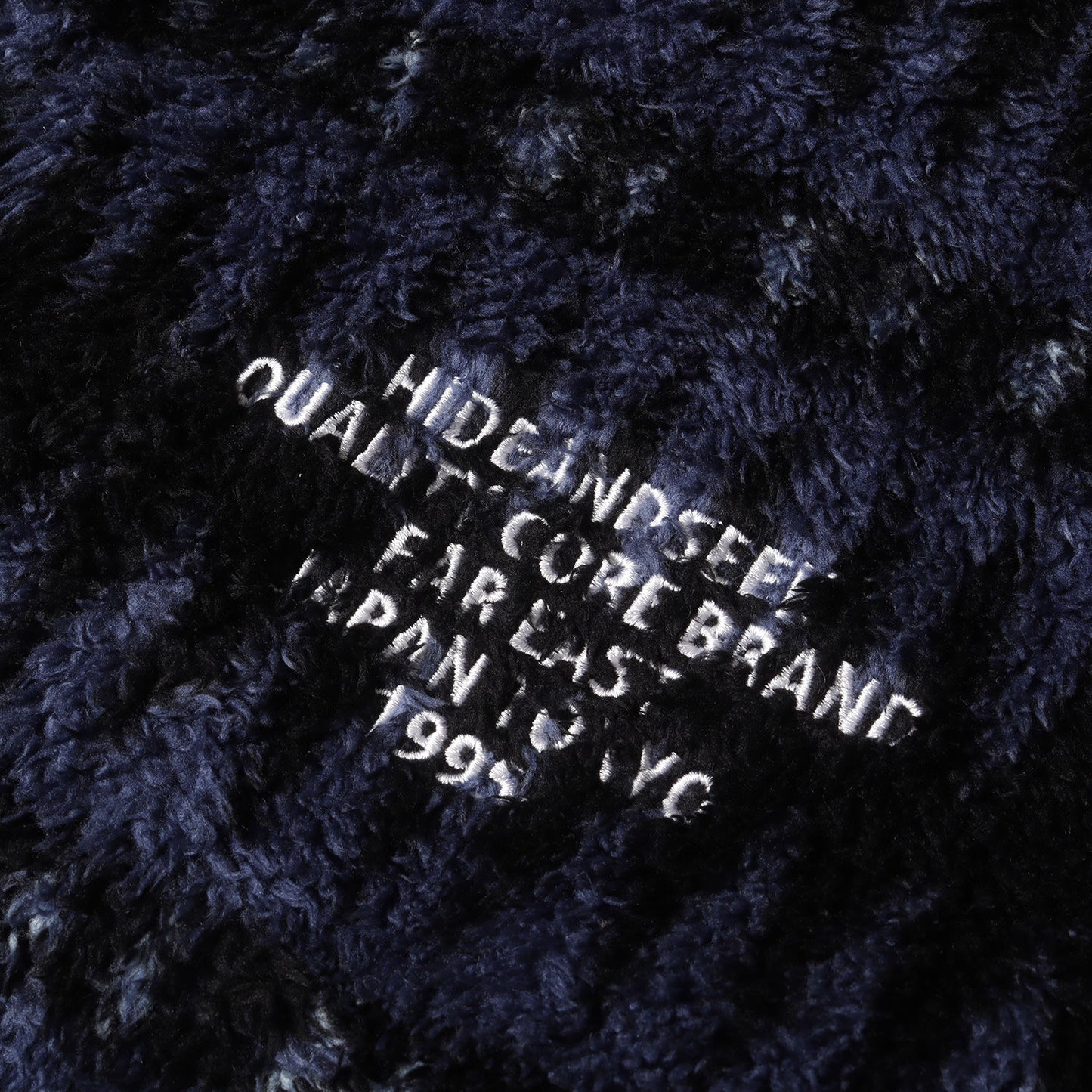 22AW 総柄デザイン フリースボア ジャケット(Boa Zip Jacket)