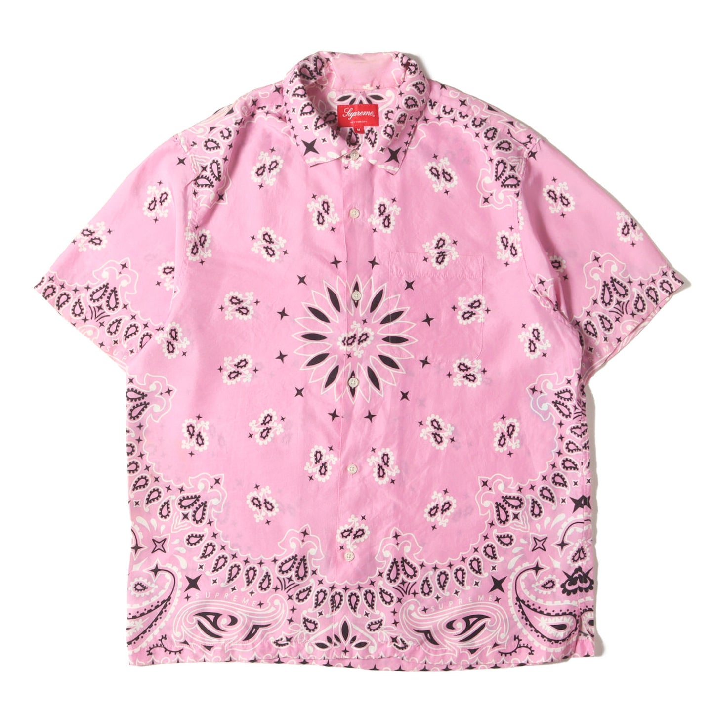 21SS バンダナ柄 シルク 半袖シャツ(Bandana Silk S/S Shirt)