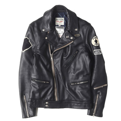 初売り限定 ×Lewis Leathers ×fragment design サイクロン レザー ダブル ライダースジャケット(NHFR.CYCLONE RIGID LL-JKT)