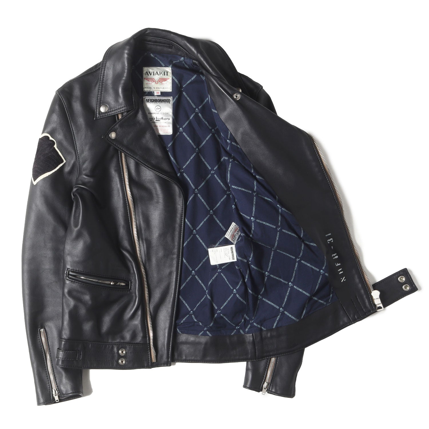 ジャケット・アウター Lewis leathers x fragment x neighborhood NEIGHBORHOOD × FRAGMENT × LEWIS LEATHERS NEIGHBORHOOD x fragment