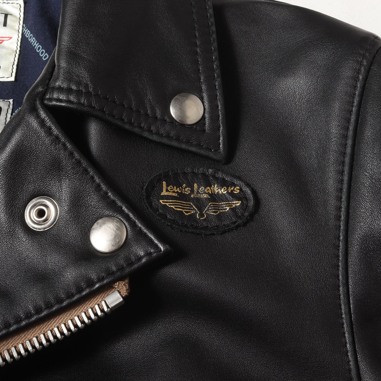 初売り限定 ×Lewis Leathers ×fragment design サイクロン レザー ダブル ライダースジャケット(NHFR.CYCLONE RIGID LL-JKT)