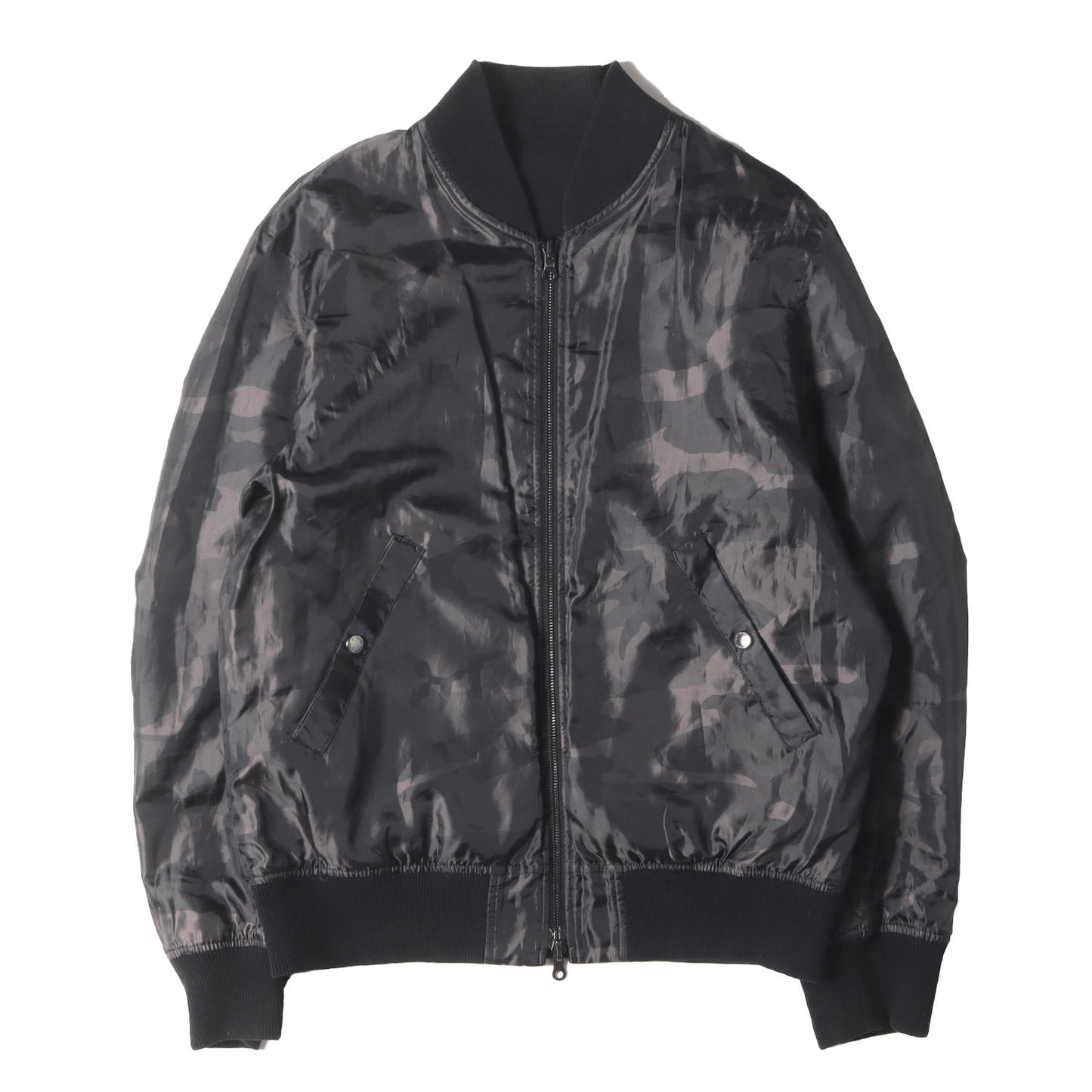 パッチワーク リバーシブル MA-1 ジャケット(PATCH WORK JERSEY MA-1)