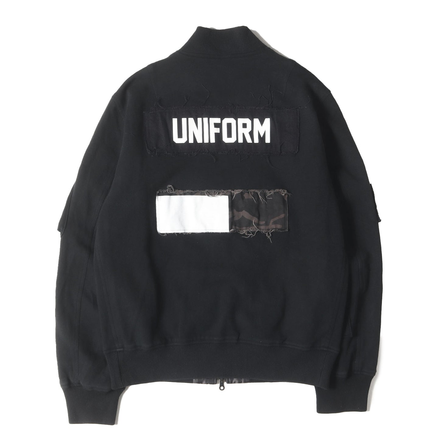 パッチワーク リバーシブル MA-1 ジャケット(PATCH WORK JERSEY MA-1)