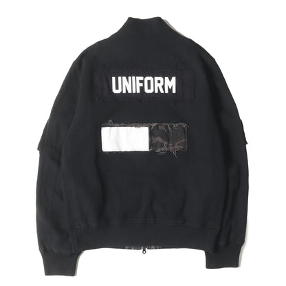 パッチワーク リバーシブル MA-1 ジャケット(PATCH WORK JERSEY MA-1)