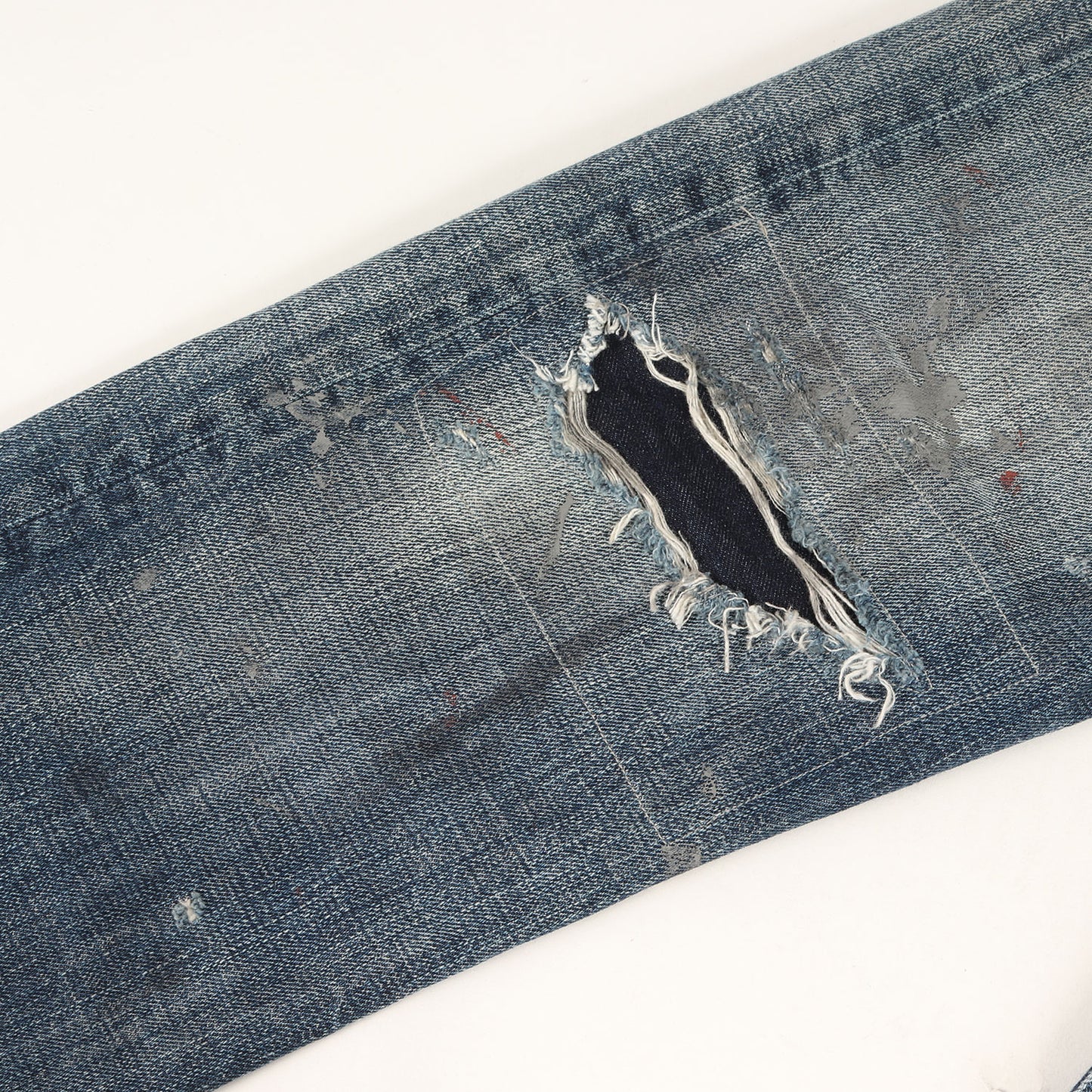 ×Levi's あともす&みいね 501 ダメージリペア加工 デニムパンツ
