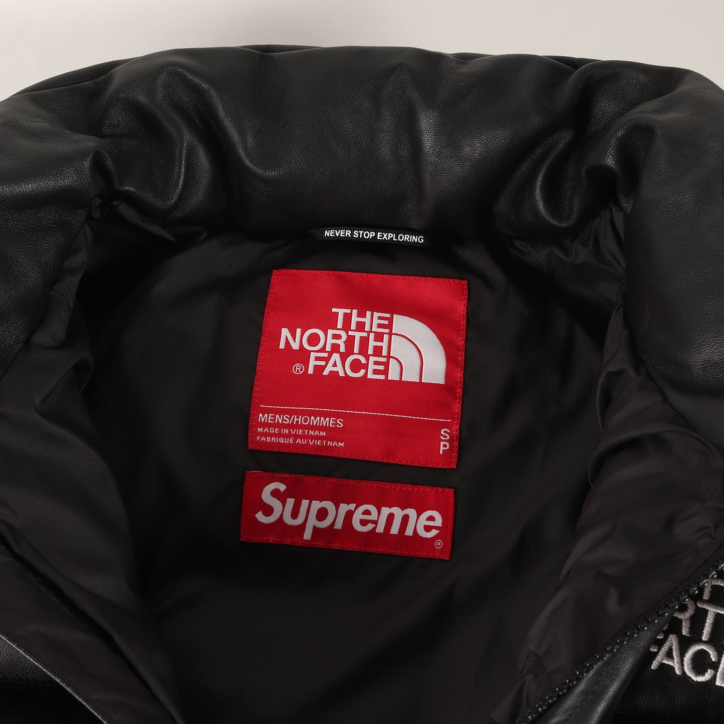 ×THE NORTH FACE シープスキンレザー ヌプシ ダウンジャケット(Leather Nuptse Jacket)