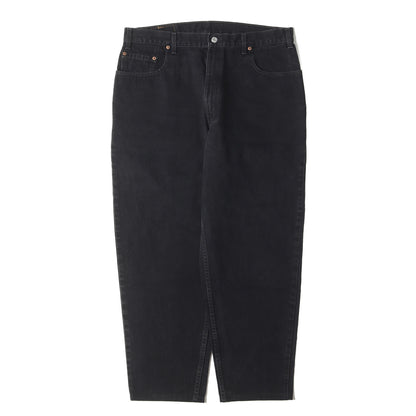 90s 560 後染めブラック ルーズ テーパード デニムパンツ(560-0260 / USA製)