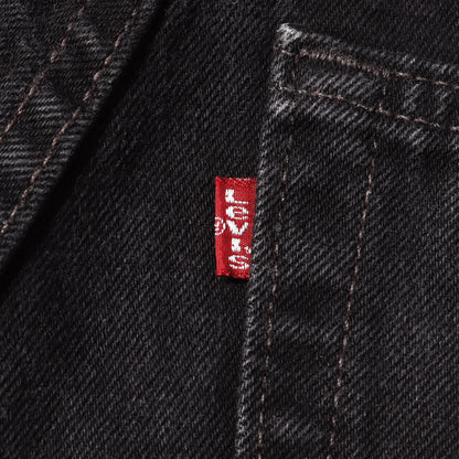 90s 560 後染めブラック ルーズ テーパード デニムパンツ(560-0260 / USA製)