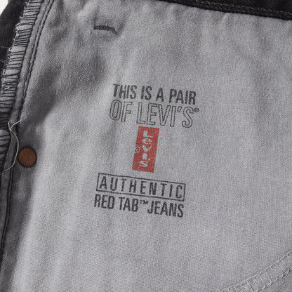 90s 560 後染めブラック ルーズ テーパード デニムパンツ(560-0260 / USA製)