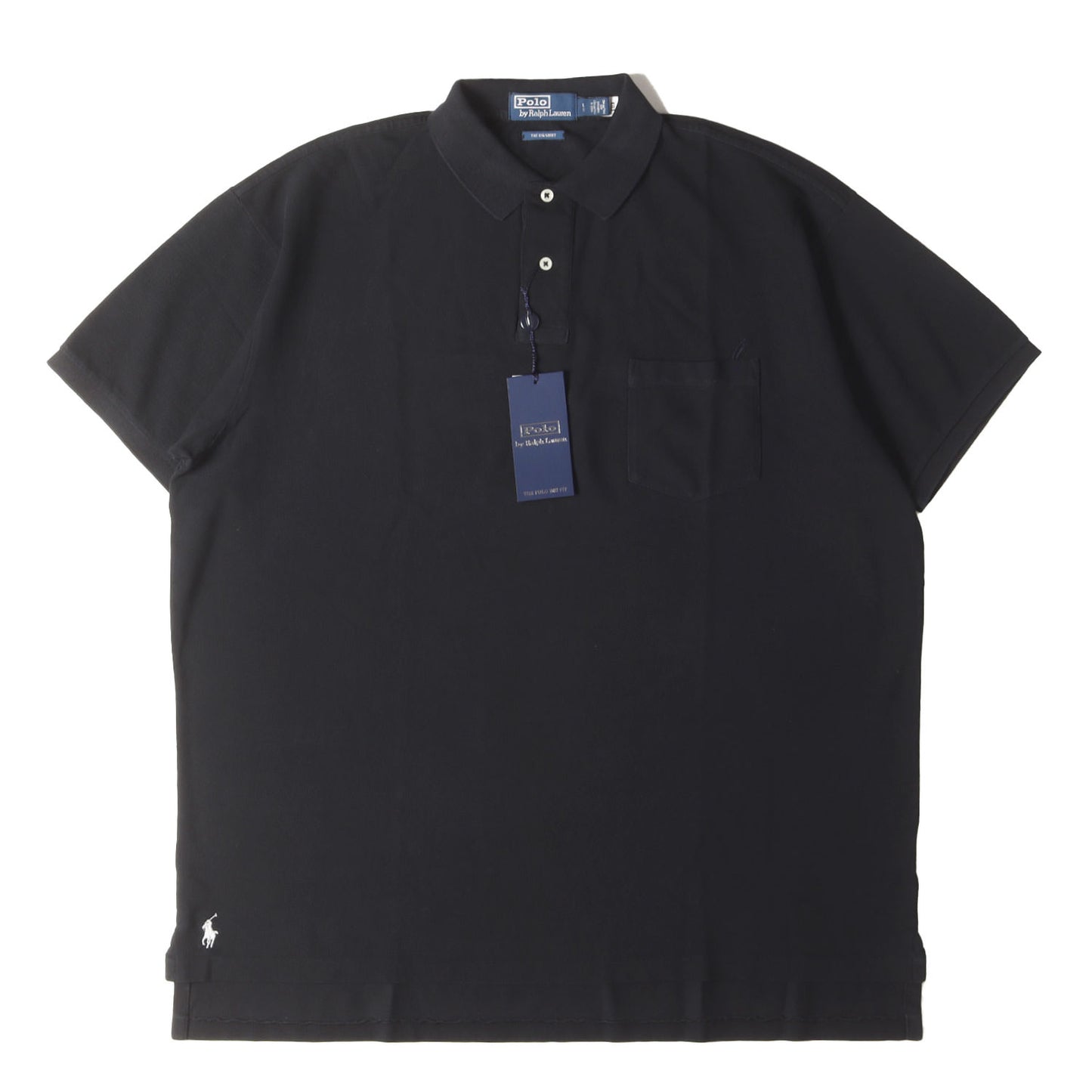 [復刻 近年モデル] ウォッシュ加工 ビッグサイズ 裾ポニー 鹿の子 ポロシャツ (THE BIG SHIRT)
